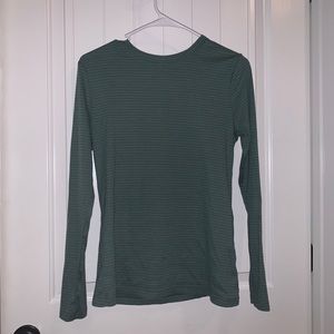 Universal Thread Green Striped Long Sleeve Shirt